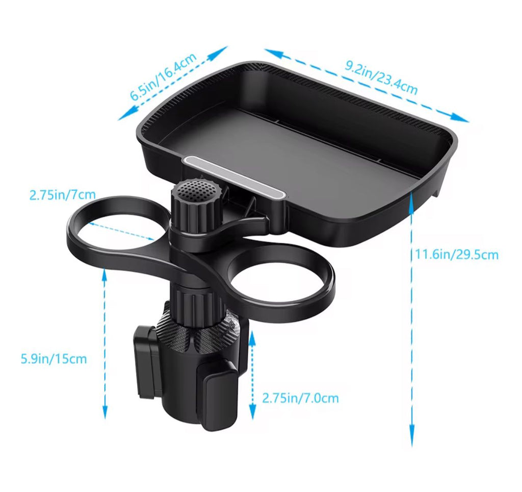 Organizador de portavasos para coche